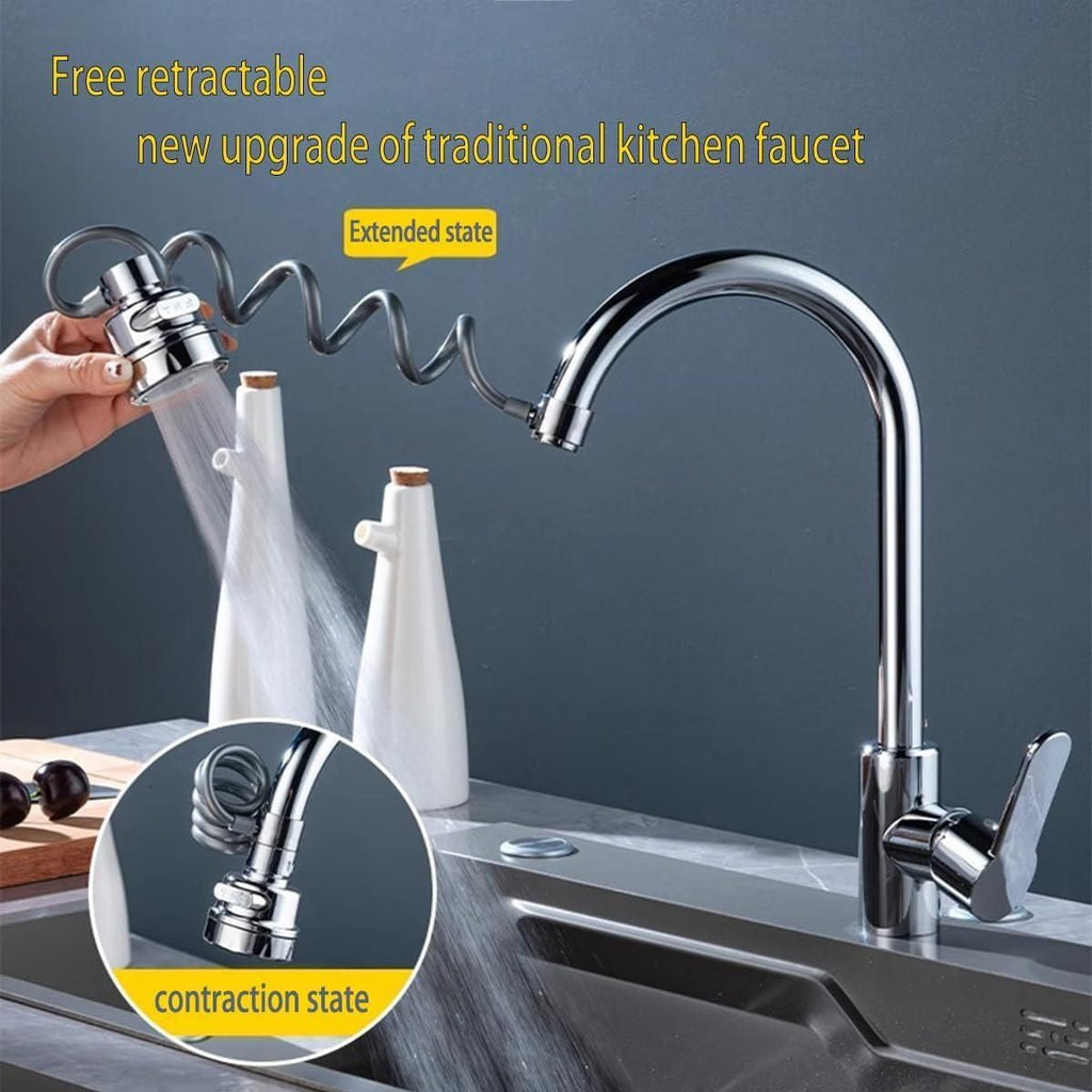 FlexiFlow™ Faucet Nozzle – Adjustable Water Sprayer Attachment for Kitchen Sink
