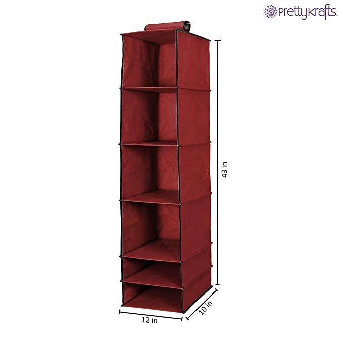 SpaceSmart™ Hanging Closet Organizer – 6 Tier Foldable Storage Shelves