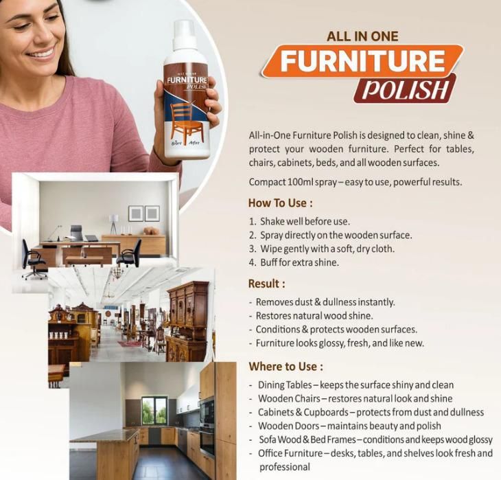 All In One Furniture Polish - Pack of 3